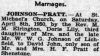 PRATT-JOHNSON: Marriage notice