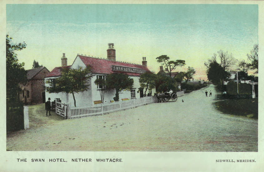 Warwickshire, Nether Whitacre: Swan Hotel (Postcard)